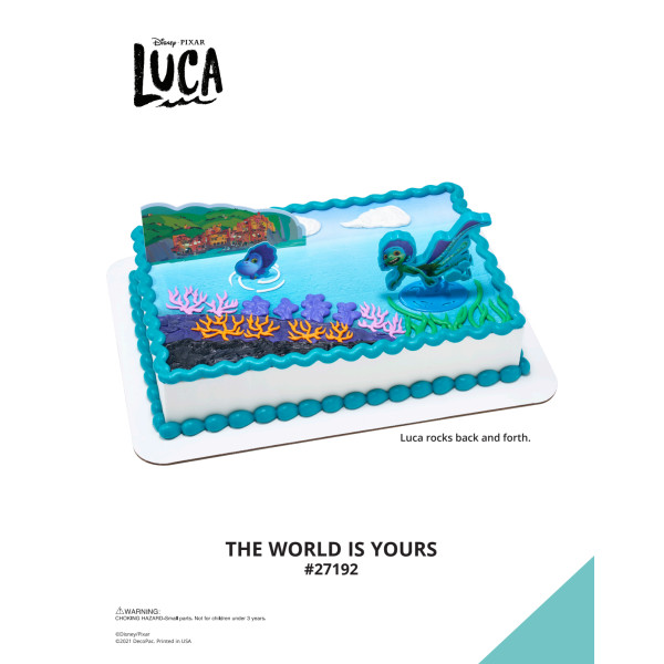 Disney and Pixar's Luca The World is Yours The Magic of Cakes® Icing Only Page