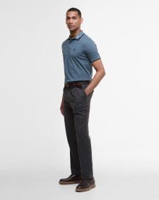 Brodie Short-Sleeved Polo Shirt Blue Stone