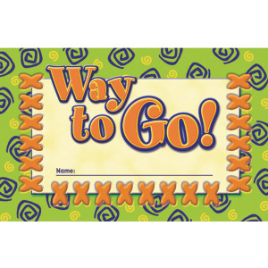 Way to Go! Punch Cards, Pack of 36