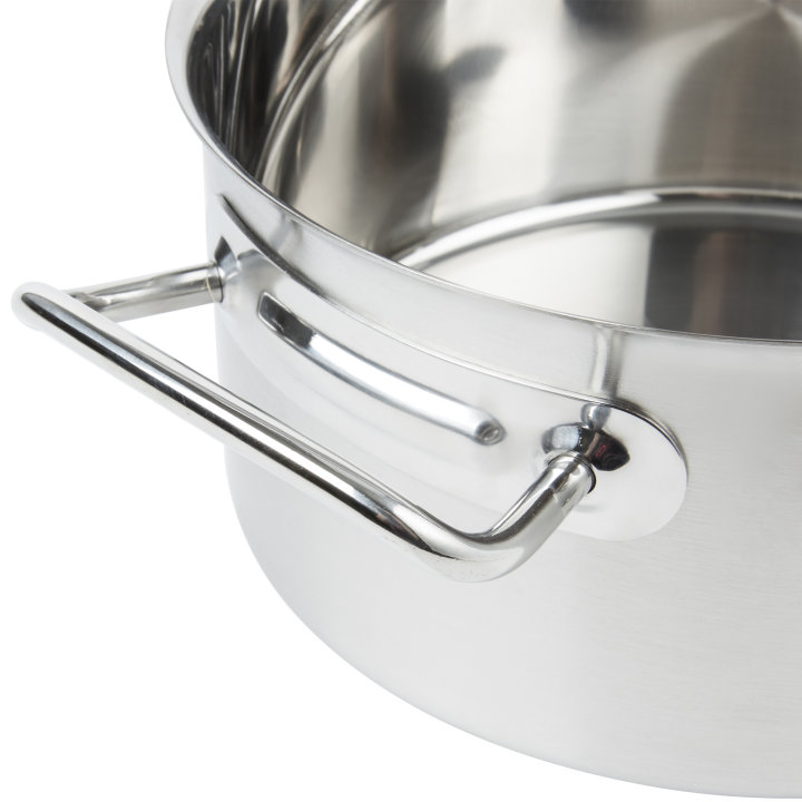 4 ¼-quart Intrigue® stainless steel saucepan with helper handle