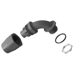Carlon® Liquid Tight Connector, PVC, 90°, 1-1/2 in.