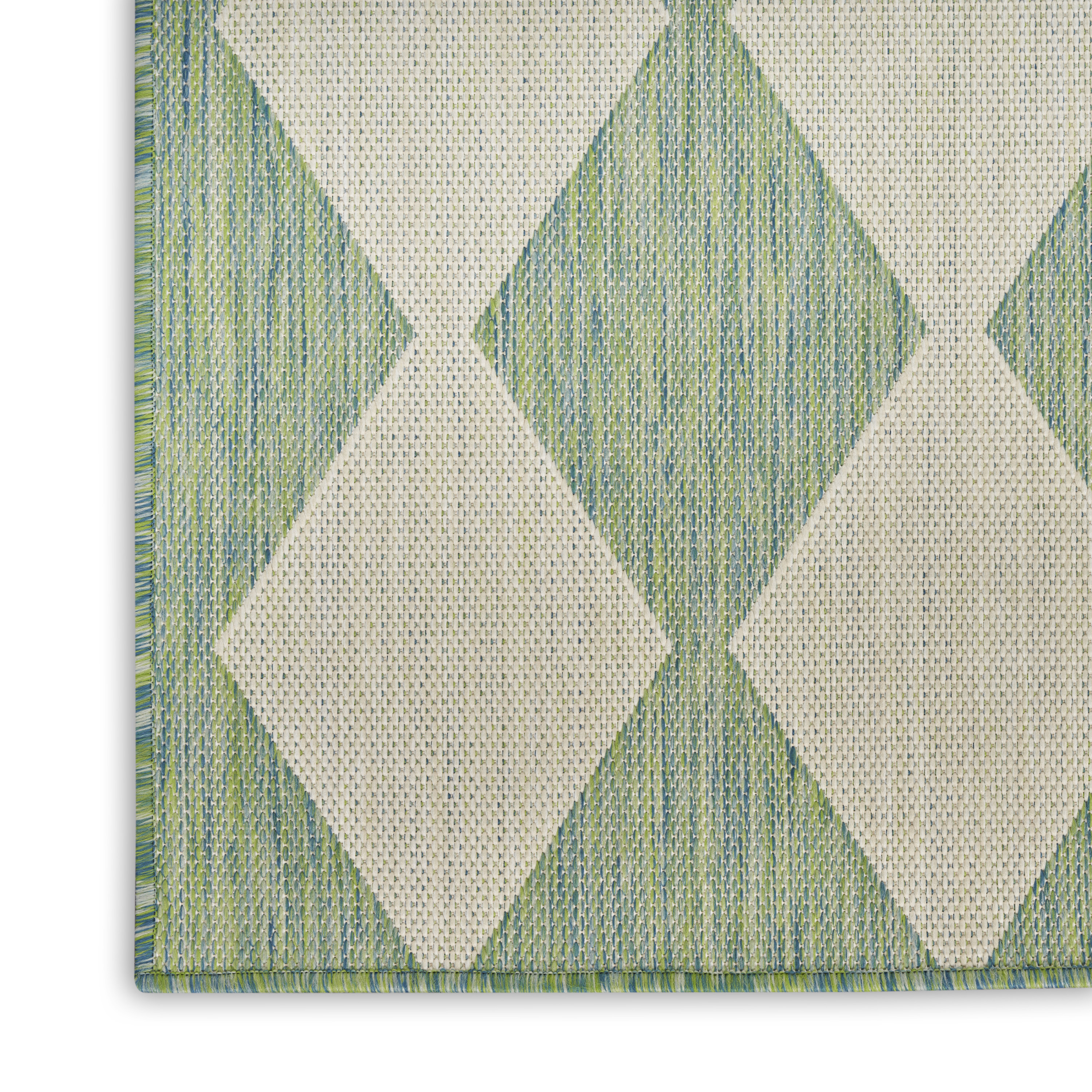 Nourison Positano 7' x 10' Blue Green Modern Rug