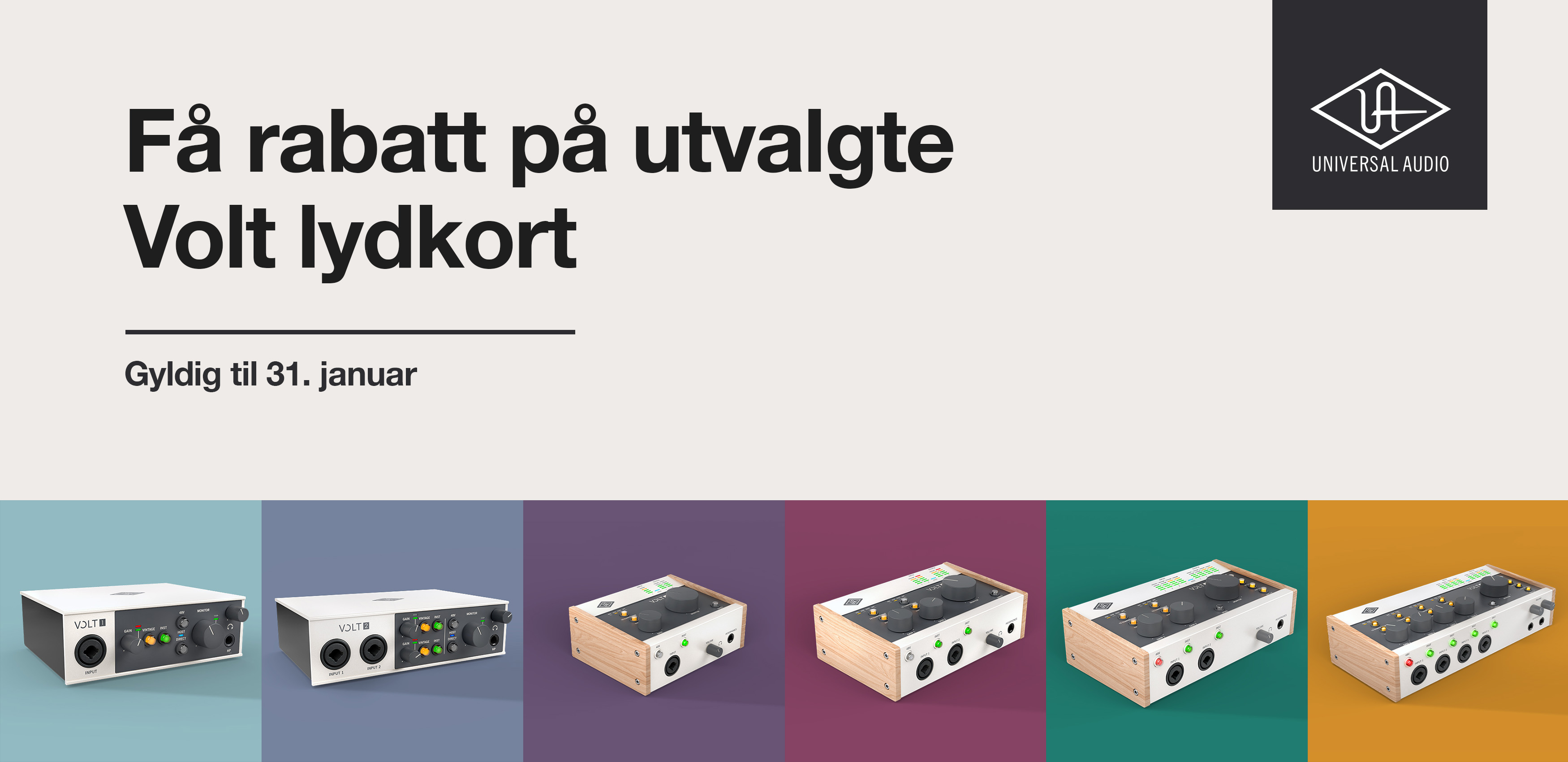 UAD Volt lydkort kampanjefoto