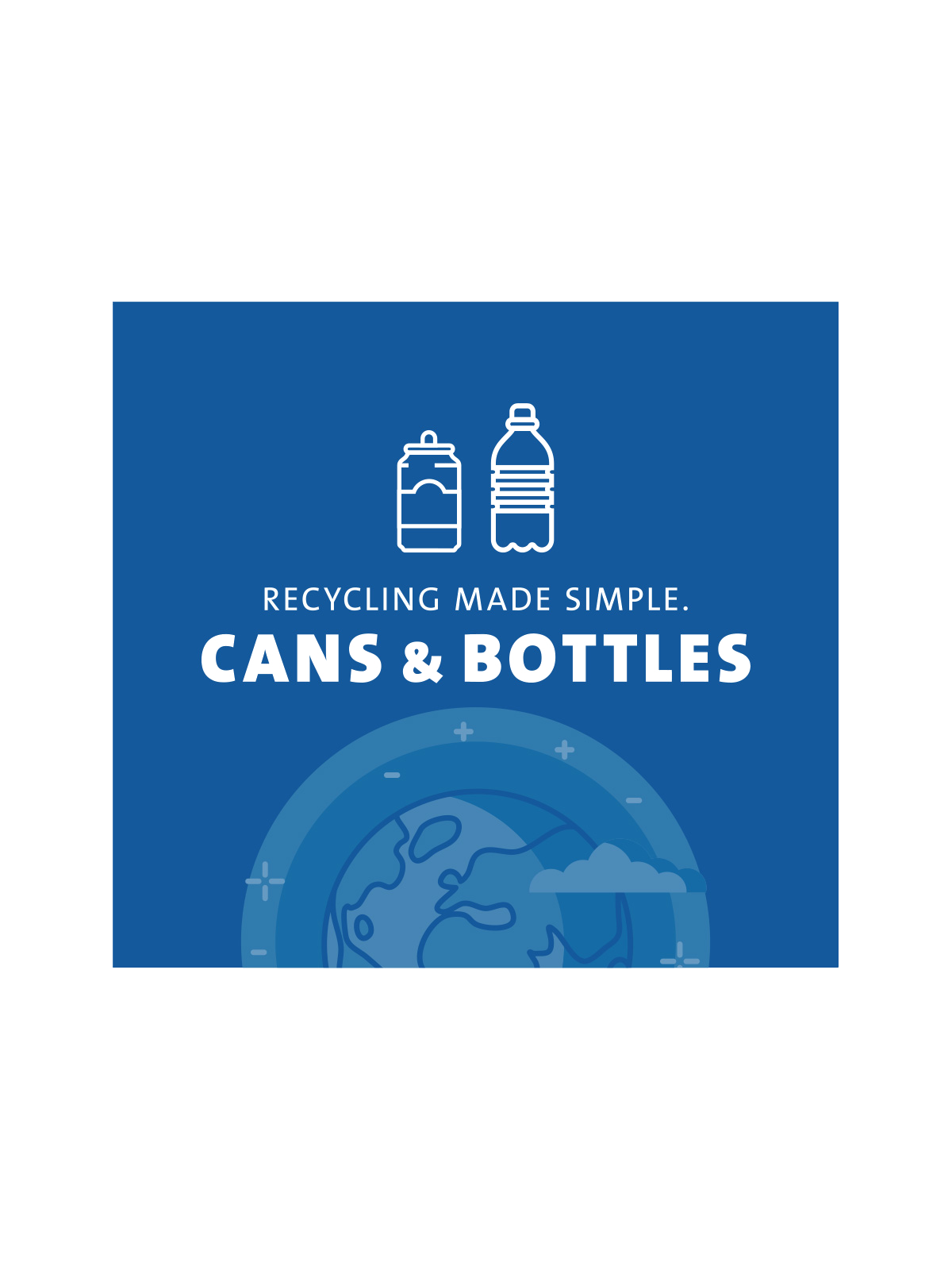 ARISTATA – Sign – Cans & Bottles – Blue