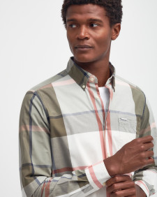 Harris Tailored Long-Sleeved Shirt Glenmore Olive Tartan