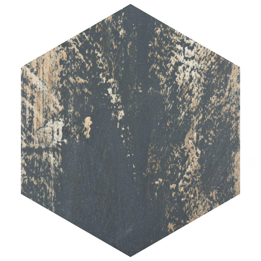 Gaugin Hex Catan Shadow 8-5/8 in. x 9-7/8 in. Porcelain Floor and Wall Tile