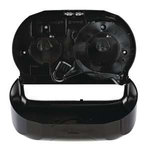 Boardwalk, Twin, Standard Bath Tissue Dispenser, Black