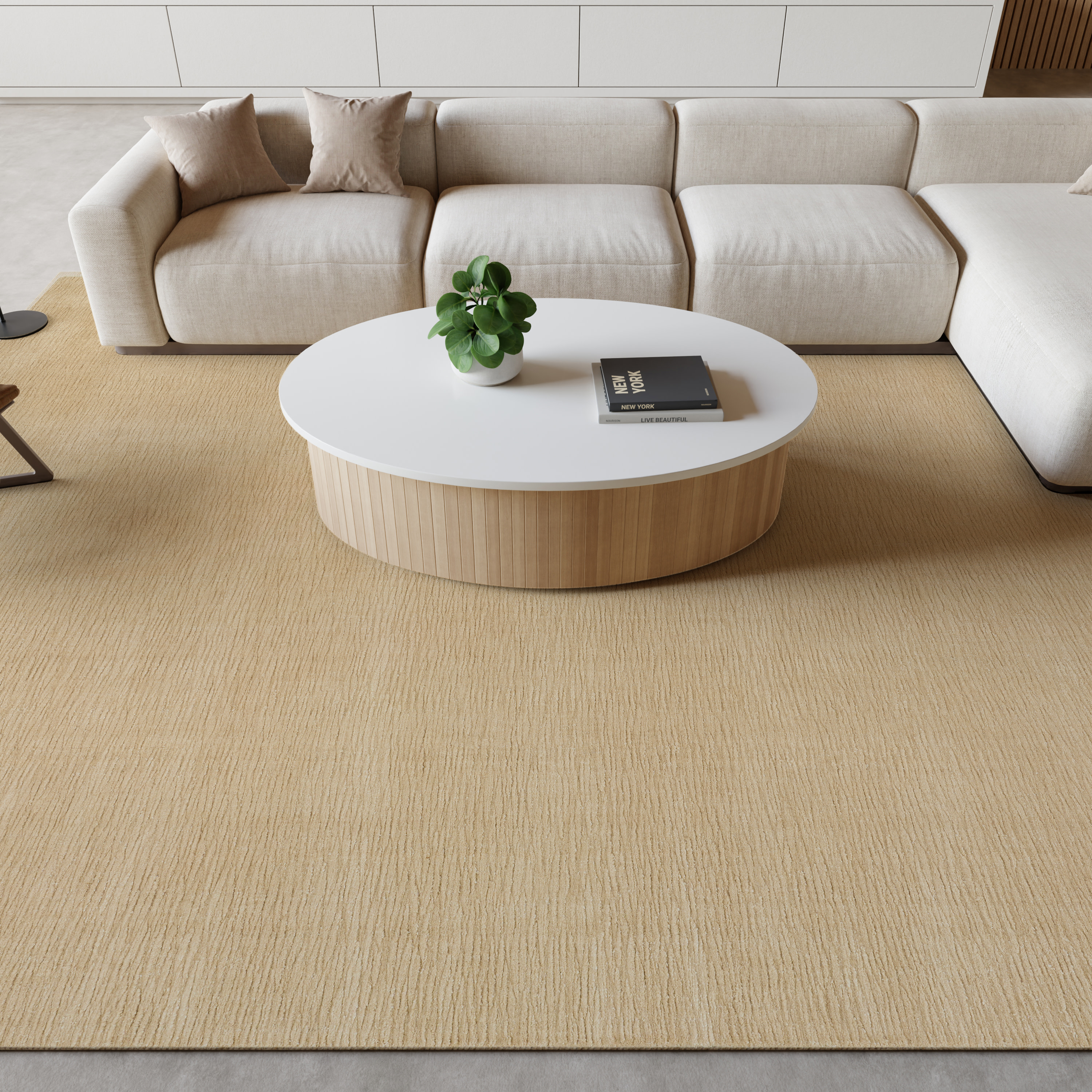 Nourison Strata 9'9" x 13'9" Taupe Farmhouse Indoor Rug