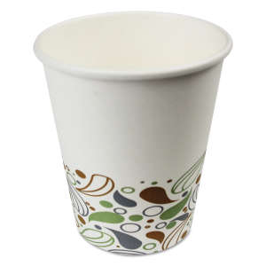Boardwalk, Deerfield® Printed Paper Hot Cups, 8 oz, Multicolor