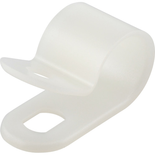 Natural White Nylon Cable Clamp (3/8