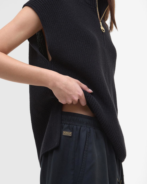 Clara Relaxed Wide-Leg Trousers Black