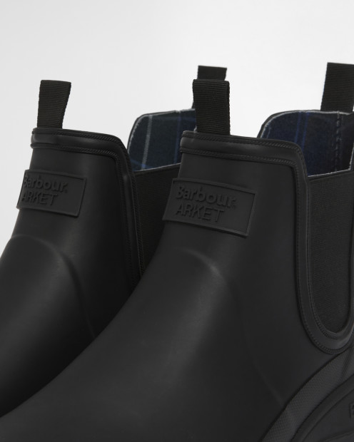 Barbour x ARKET Chelsea Wellingtons Black