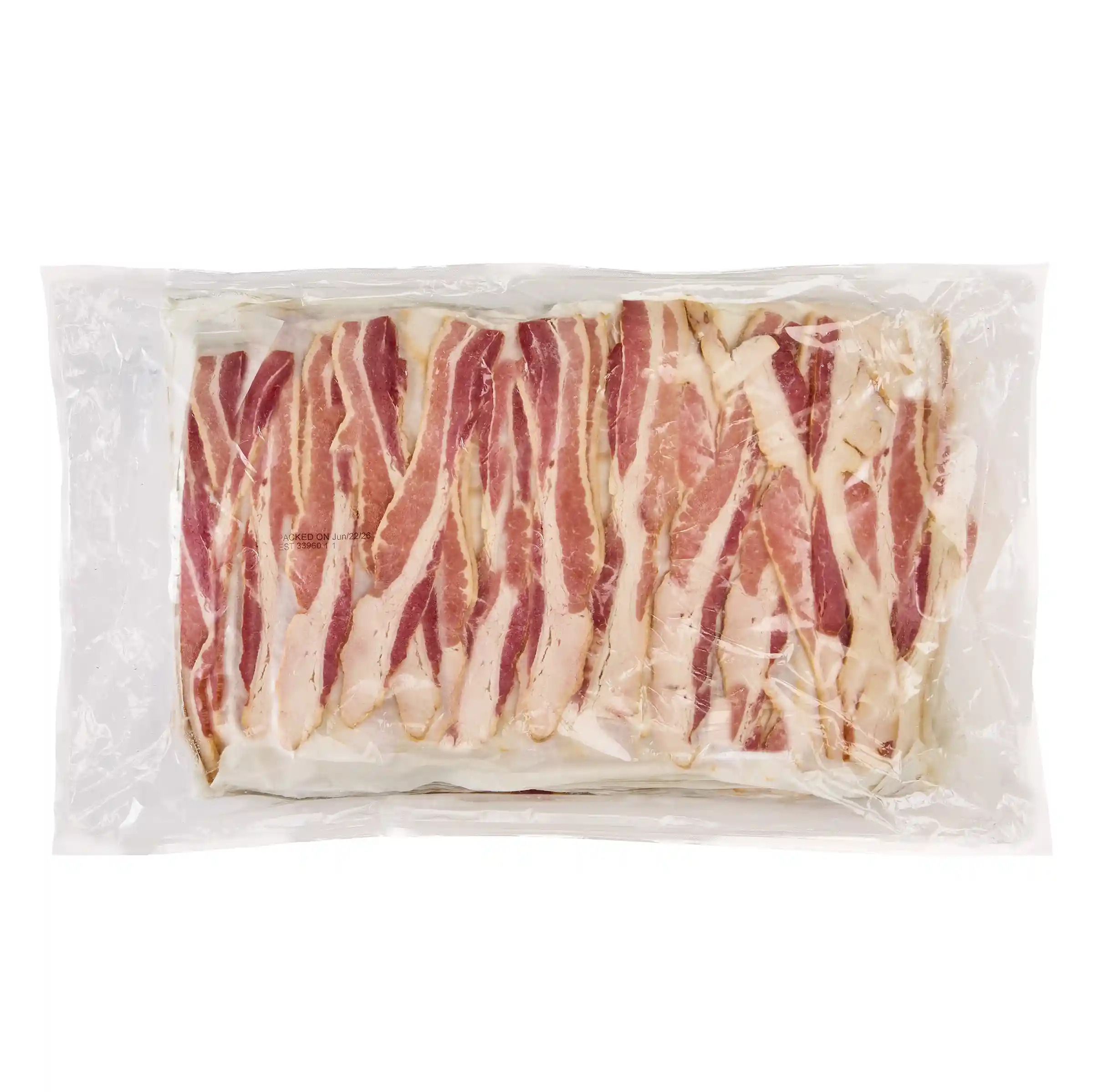 Wright® Brand Naturally Hickory Smoked Regular Sliced Flat-Pack® Bacon, 15 Lbs, 14-18 Slices per Pound, Frozen_image_3