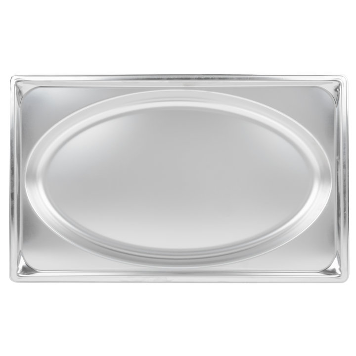 Full-size 2-inch-deep Super Pan® stainless steel super shape oval wild pan