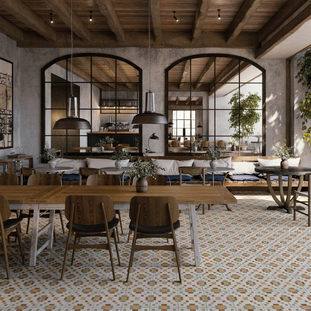 Kings Valentia Campanar 8-3/4 in. x 8-3/4 in. Porcelain Floor and Wall Tile