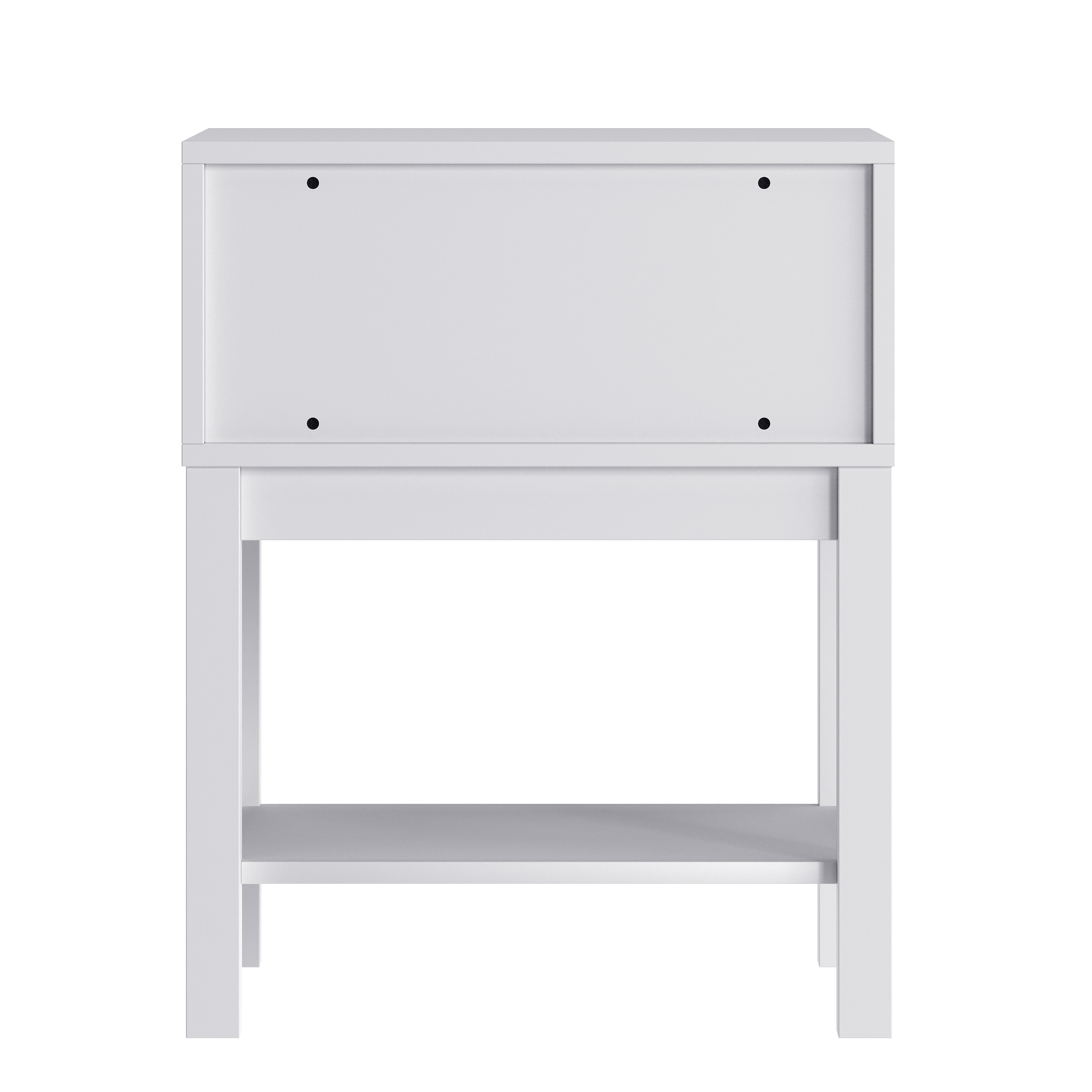 Samuel Kids Single-Drawer Night Stand with Gray Solid Wood Frame, Side Table ... - Picture 18 of 21