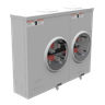 Meter Socket, Ringless, 100A, 300V, 1-Phase, 4-Jaw, OH/UG, Small Closing Plate, Horn Bypass, Surface-Mount, NEMA 3R