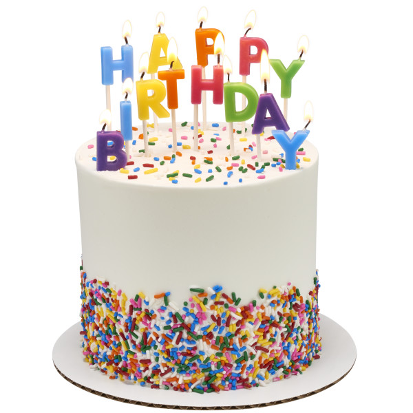 Happy Birthday Letters Bright Specialty Candles