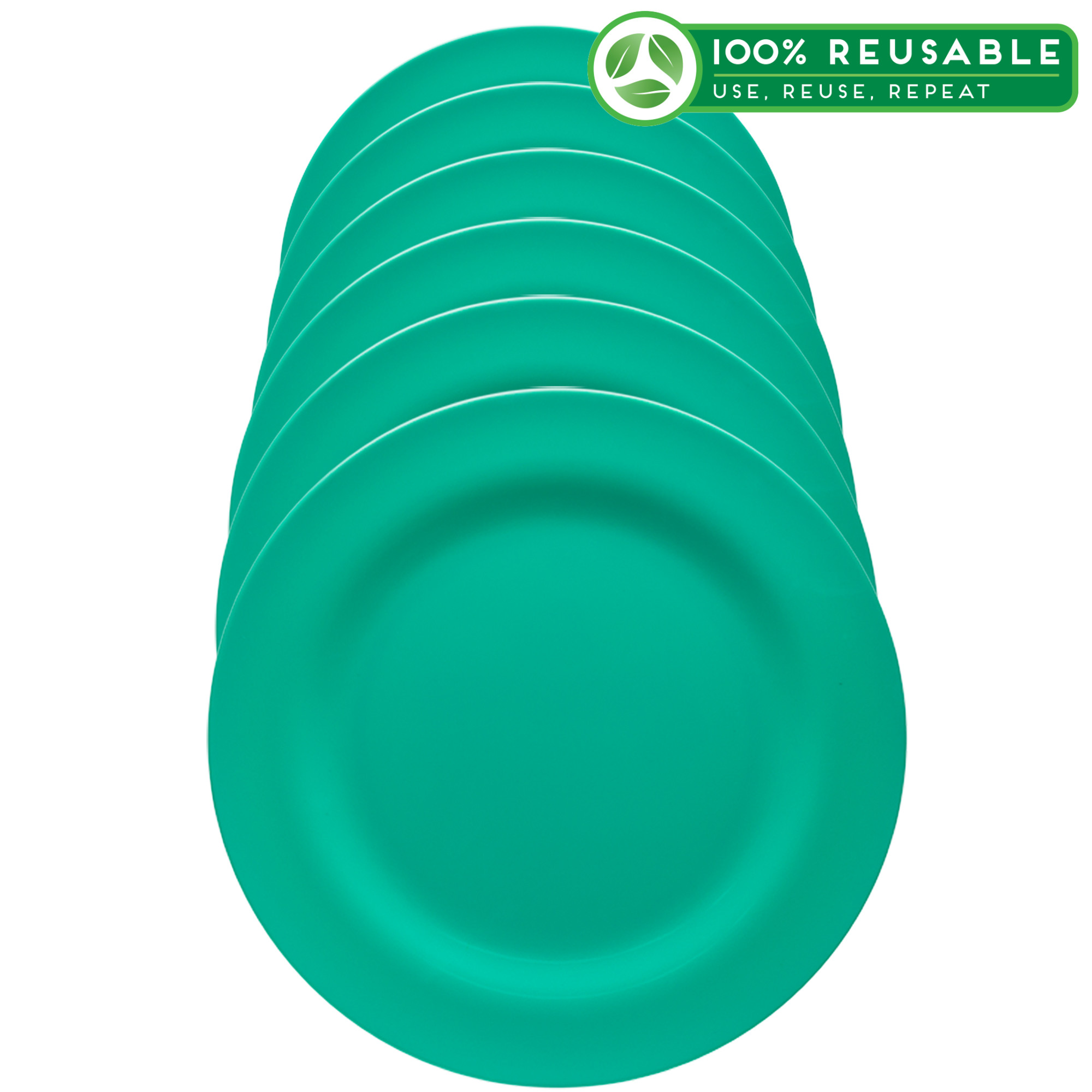 Ella Melamine Plate, Seaglass, 6-piece set slideshow image 1 Ella Melamine Plate, Seaglass, 6-piece set slideshow image 1