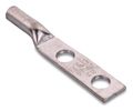 Color-Keyed® Compression Lug Copper 2-Hole Long Barrel 14 to 10 AWG 1/4 in. Stud Peep Hole Tin-Plated 1.89 in. L