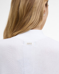 Maglione con zip corta Lola Off White