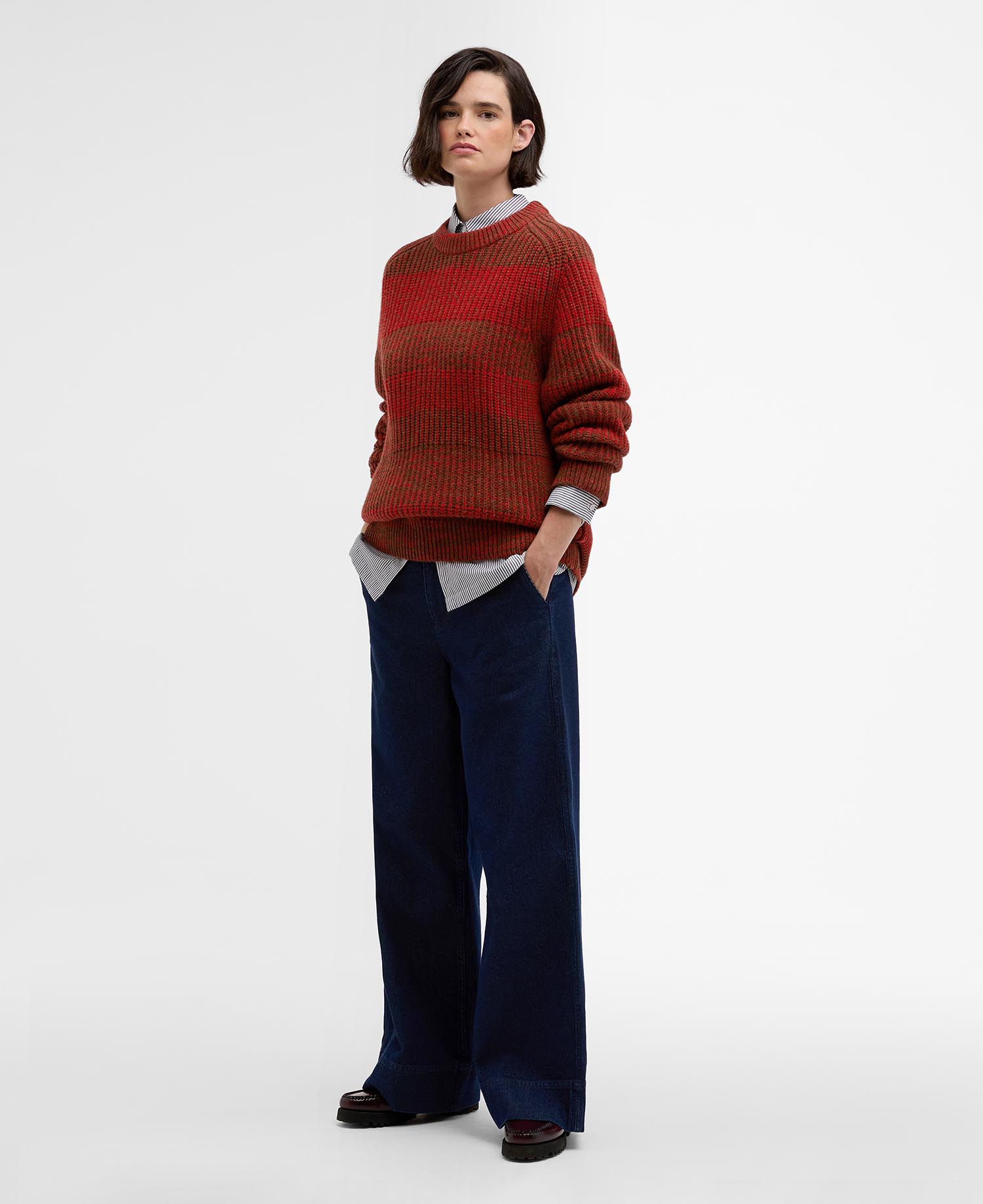 Maglione girocollo Saddle Paul Smith loves Barbour image number 6