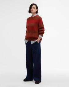 Paul Smith loves Barbour Saddle Crew Neck Jumper Rosette Red