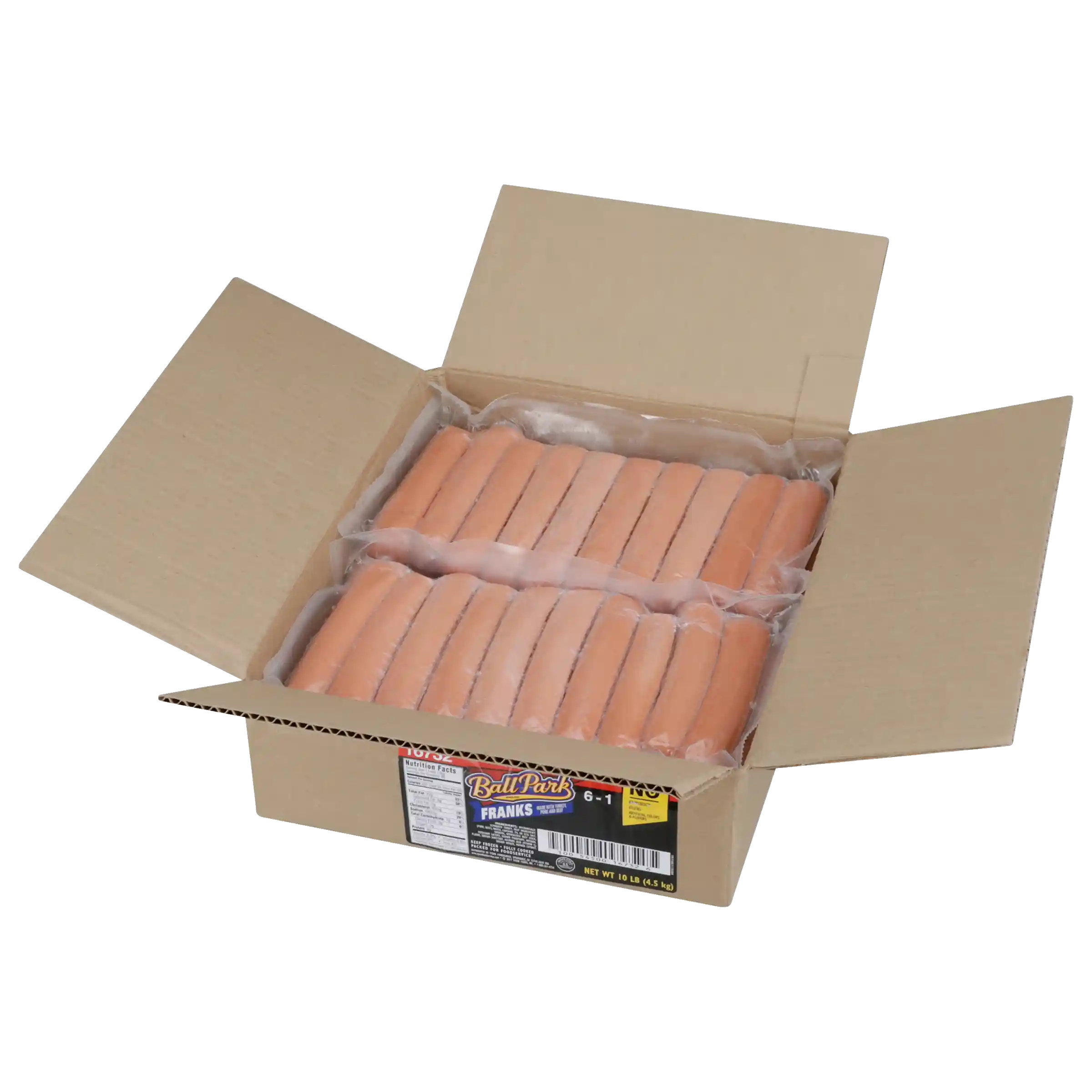 Ball Park® Three Meat Hot Dogs, 6:1 Links Per Lb, 6 Inch_image_31