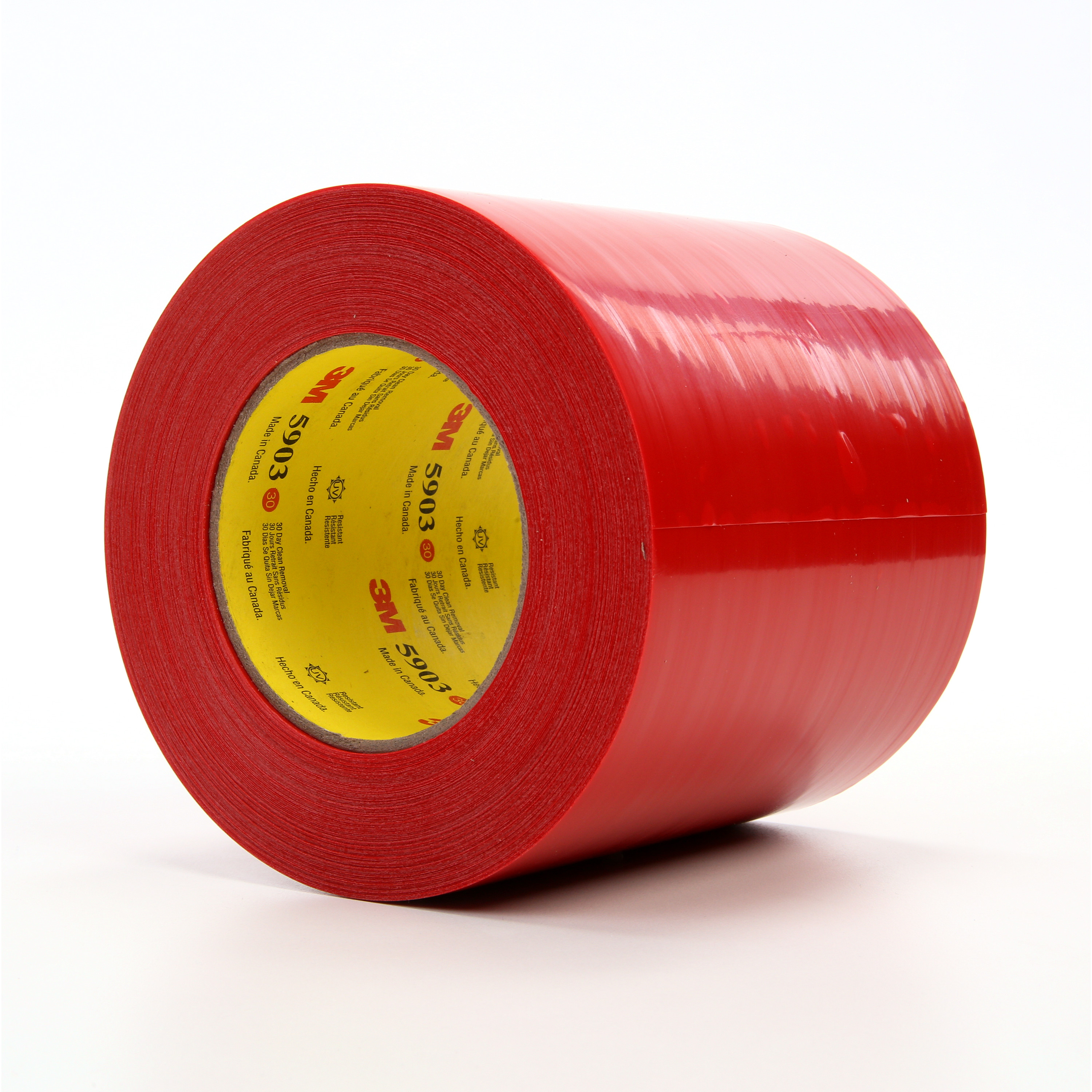 3M™ Outdoor Masking Poly Tape 5903, Red, 5 in x 60 yd, 7.5 mil, 8 per
case