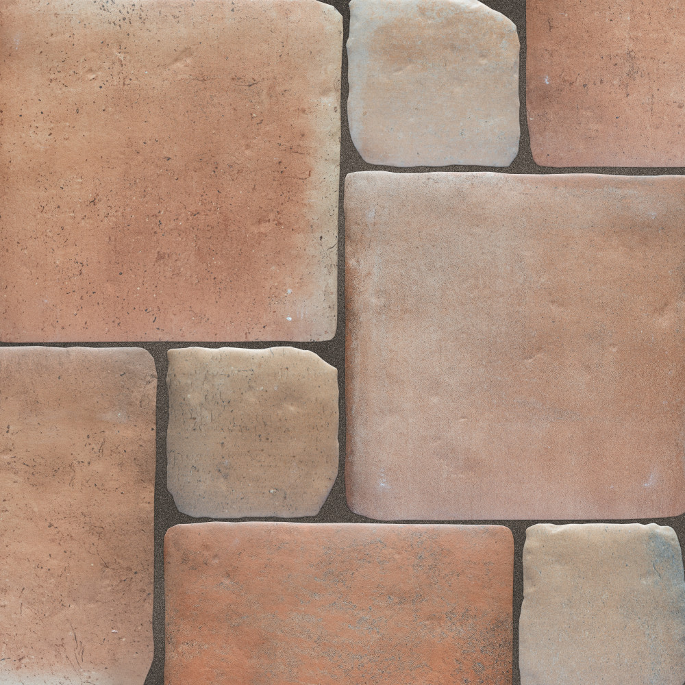 Benisa Marelle Cotto with Teja Taco 11-7/8 in. x 17-3/4 in. Porcelain Floor and Wall Tile