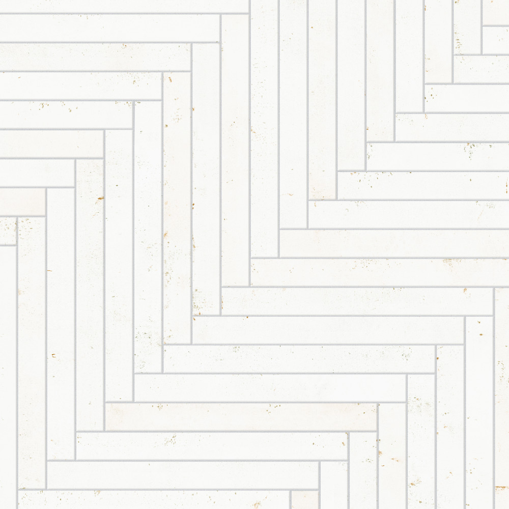 Phoenix White 1-7/8 in. x 17-3/4 in. Porcelain Floor and Wall Tile