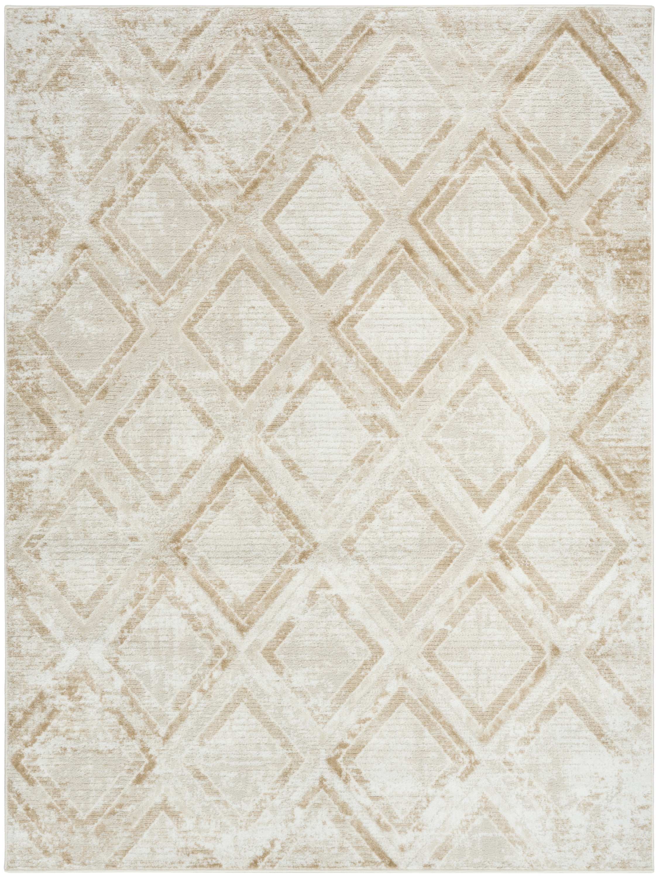 Nourison Dekor 4' x 6' Ivory Beige Modern Indoor Rug