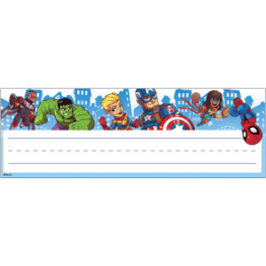 Marvel&trade; Super Hero Self-Adhesive Name Plates, Pack of 36