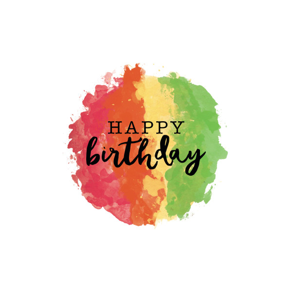 Tropical Watercolor Birthday Edible Image®