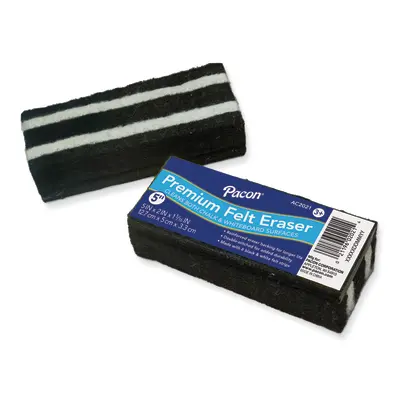 Pacon  Chalk and Whiteboard Eraser, Premium, 6 Black & White Felt Strips,  5