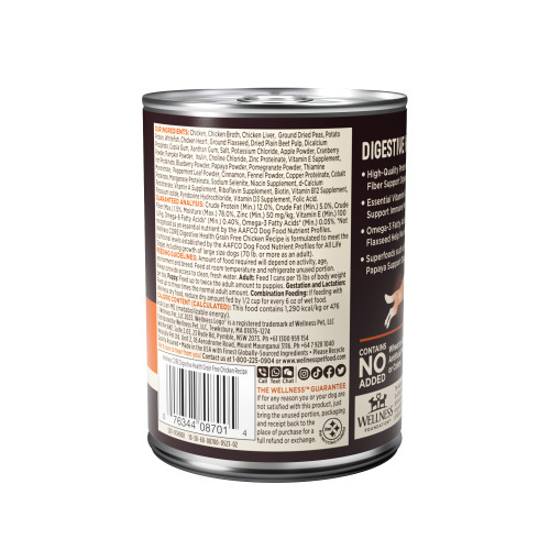 Wellness CORE Digestive Health Chicken back packaging