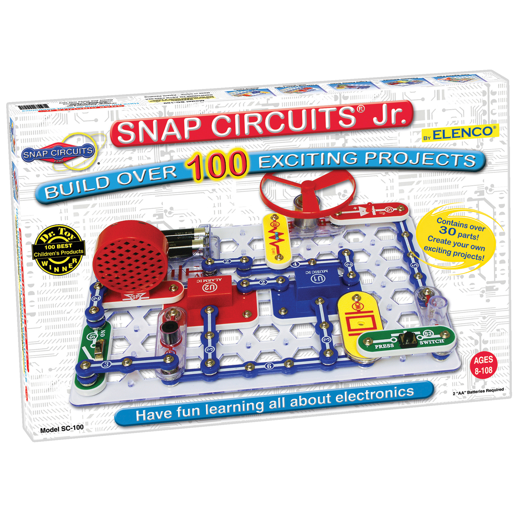 Elenco Snap Circuits Jr. 100 Experiments image number null