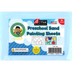 Preschool Sand Art Sheets, Bugs Theme, 5x7 in, 30 Sheets