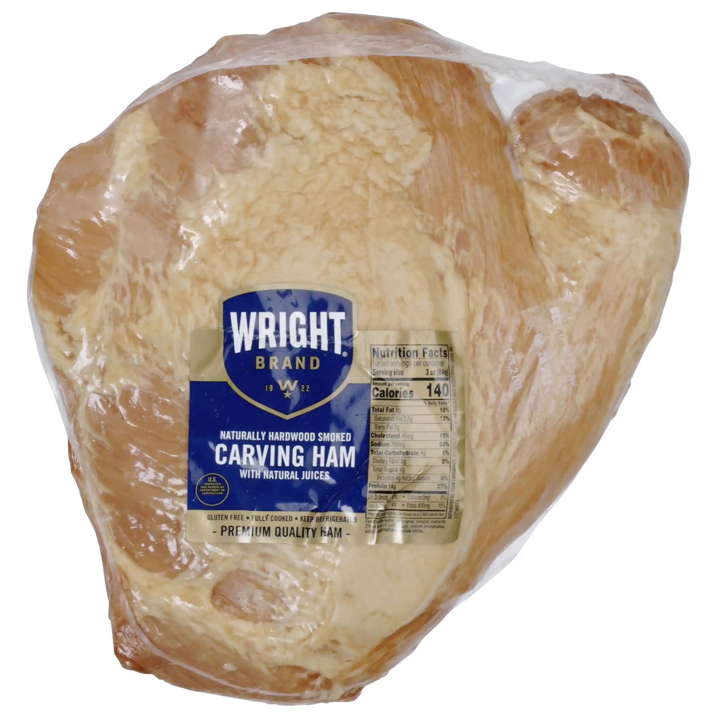 Wright® Brand Fully Cooked Smoked Carving Ham With Natural Juices, 2 Count_image_3