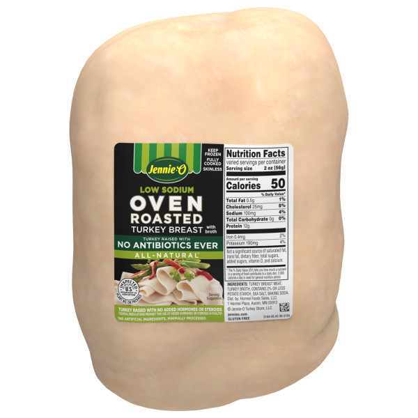 JENNIE-O(r) GRAND CHAMPION NAE All Natural Oven Roasted Turkey Breast, 6 pc . C1C1 - Front Center In Package (Hi Res)