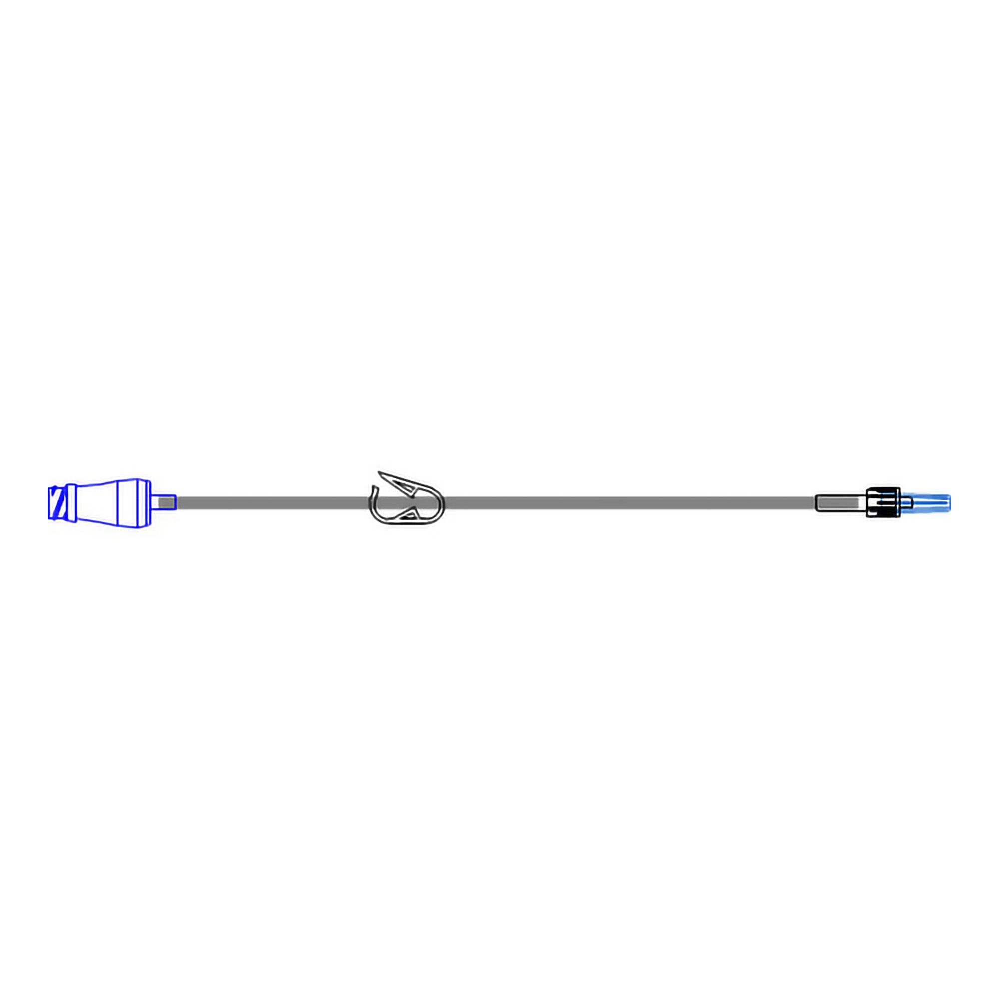 McKesson Brand IV EXTENSION SET, SM BORE W/MICROCLAVE 14'' (50/CS)