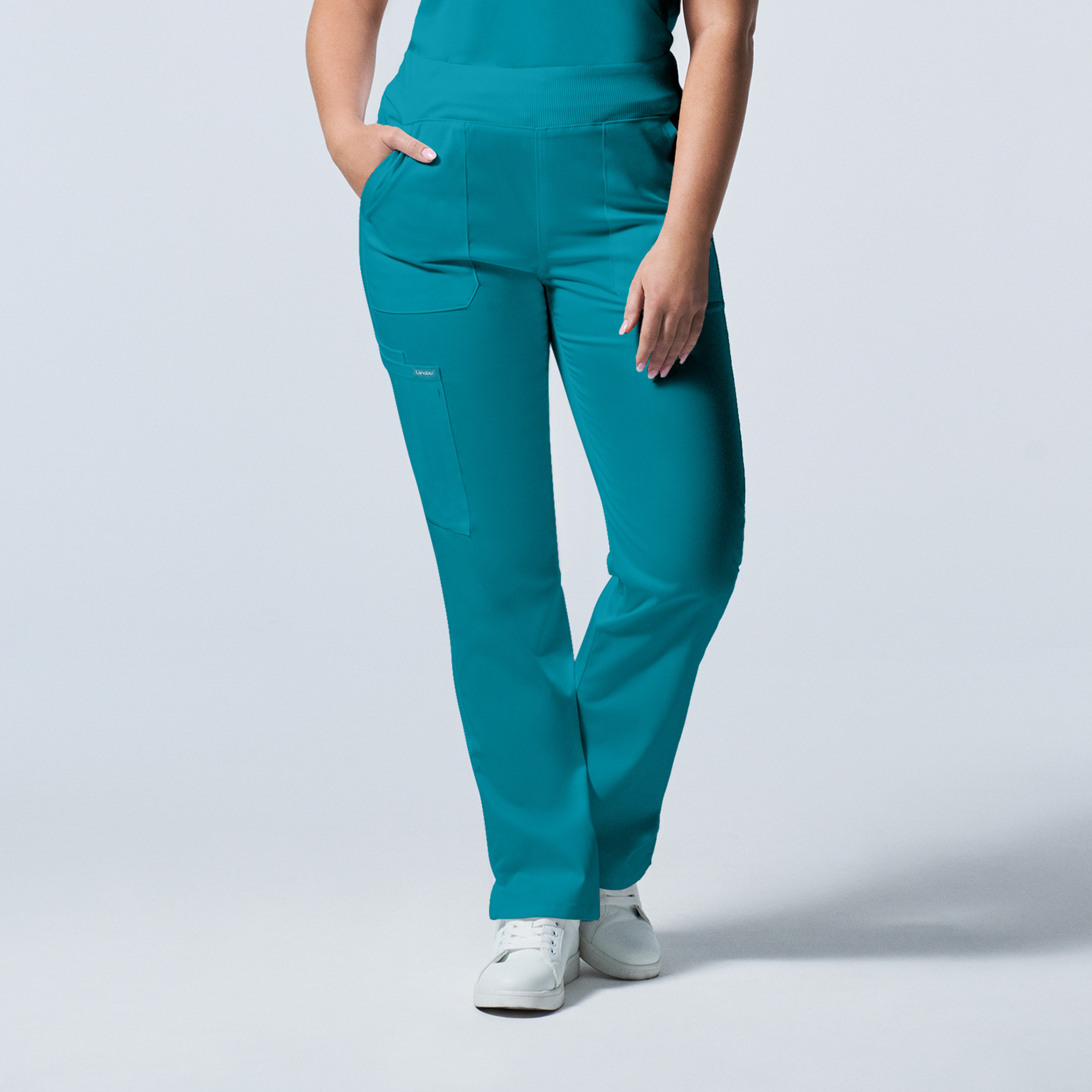 Landau ProFlex Women's Cargo Scrub Pants - LB405 FREE SHIPPING! - Picture 5 of 5