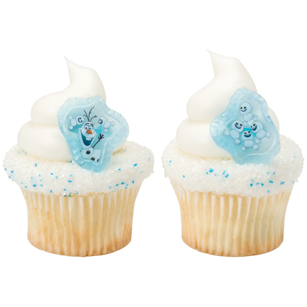 Frozen Fever Blizzard Buddy Olaf Cupcake Rings
