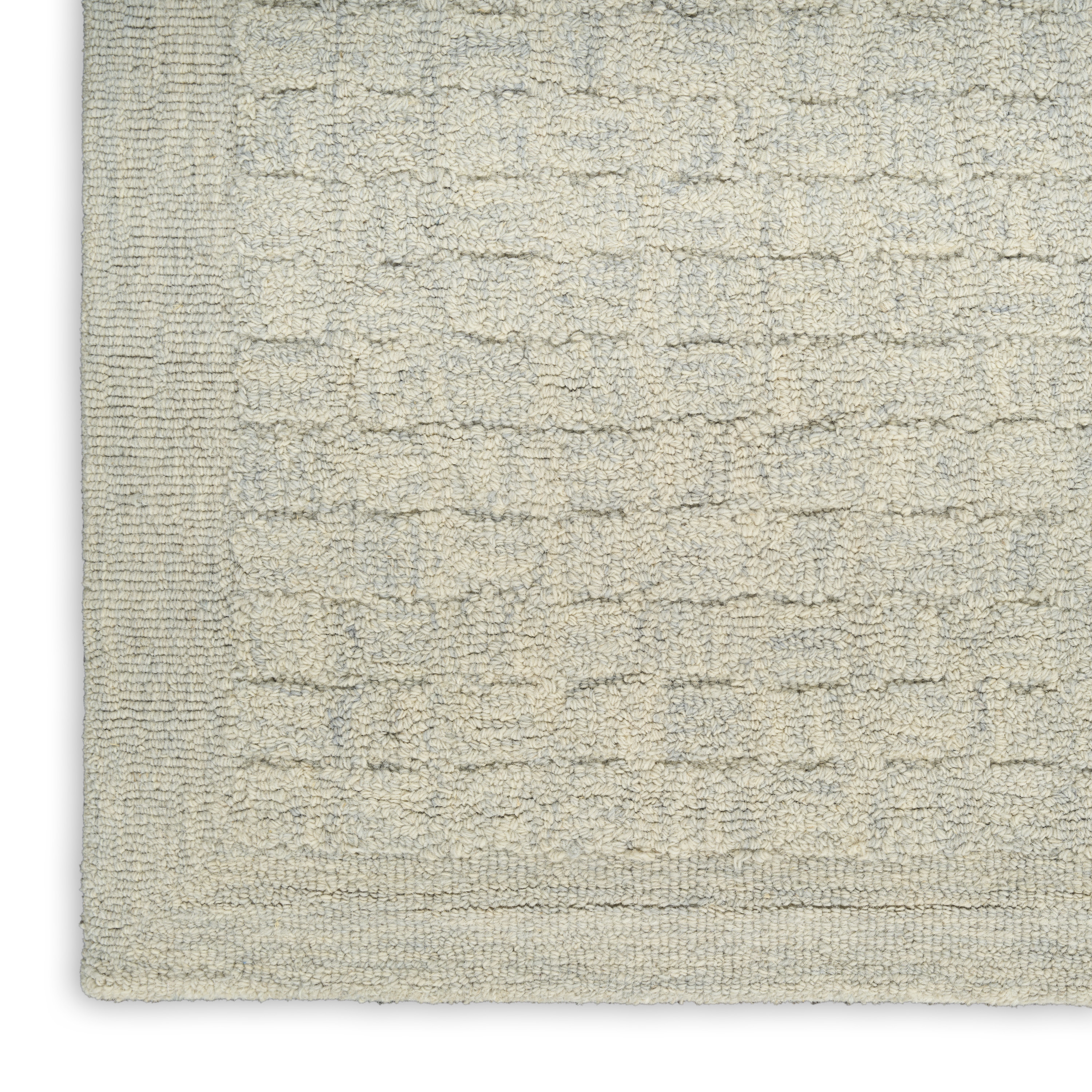 DKNY Pure Grids 8'6" x 11'6" Light Blue Contemporary Indoor Rug