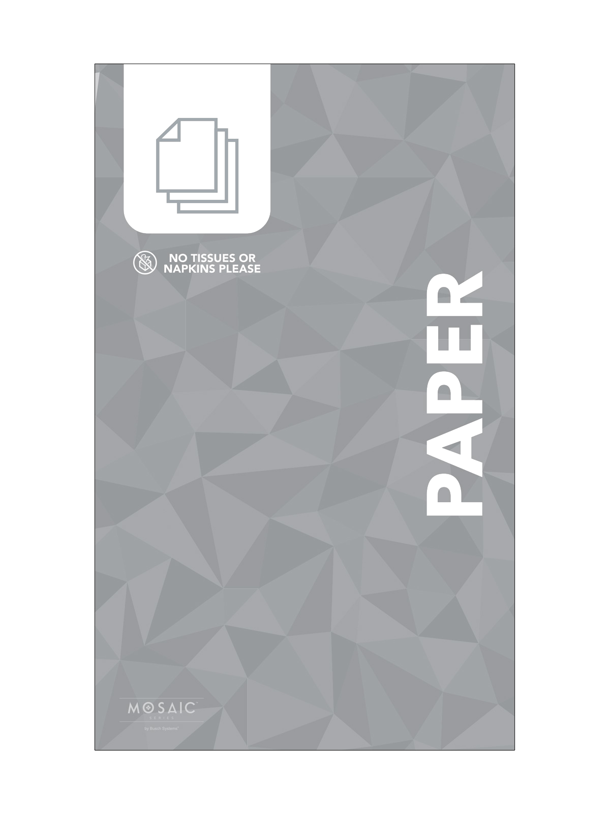MOSAIC (1) – Body Sign – Paper – Grey