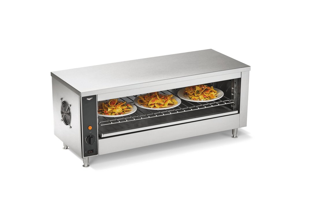35-inch 208-volt cheese melter with plate activation
