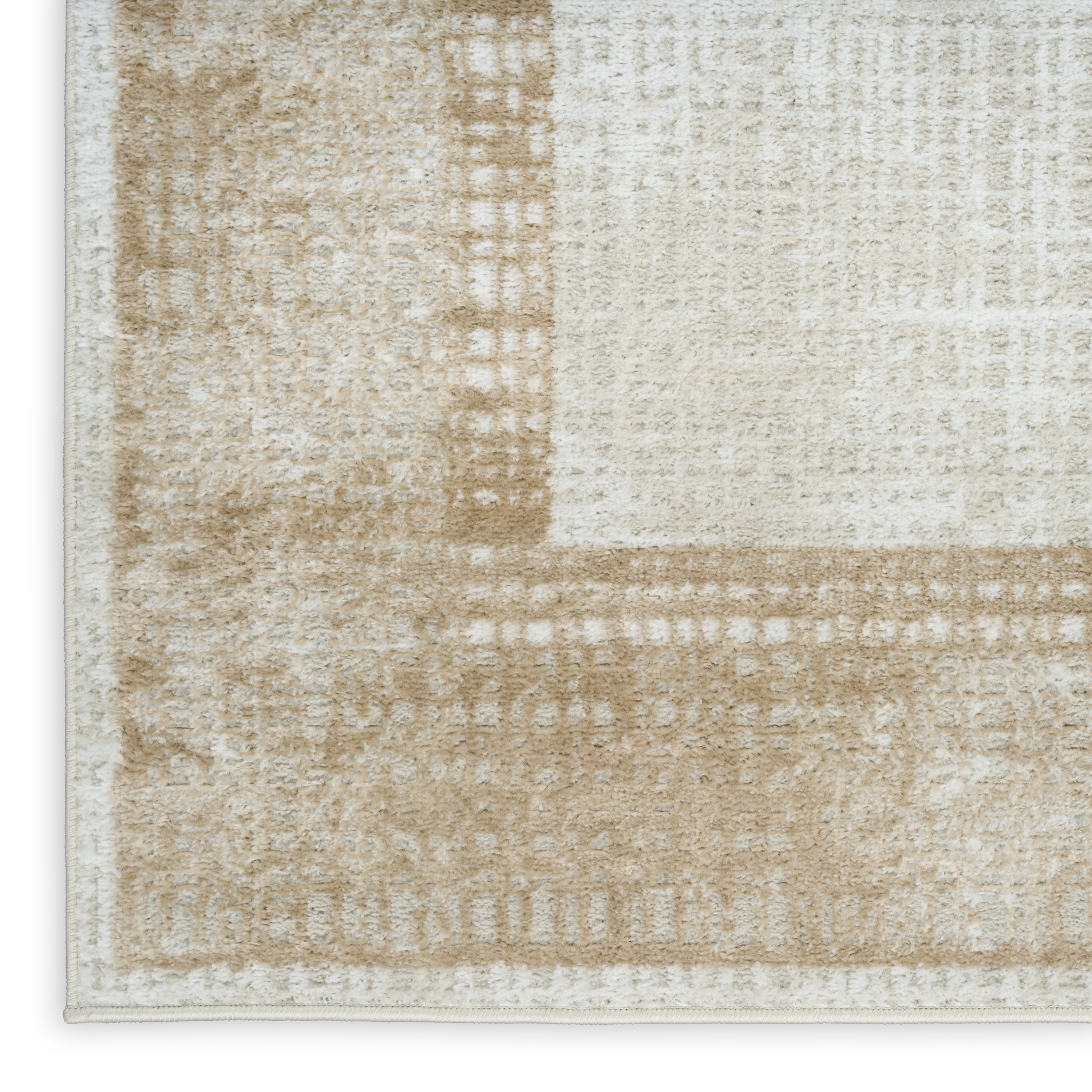 Nourison Dekor 2' x 4' Ivory Beige Modern Indoor Rug