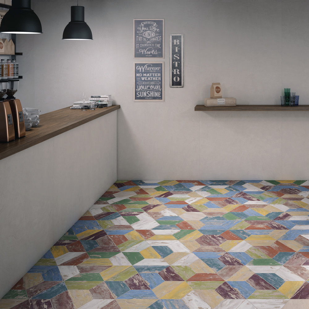 Karacter Hex Vintage 9-7/8 in. x 11-1/4 in. Porcelain Floor and Wall Tile