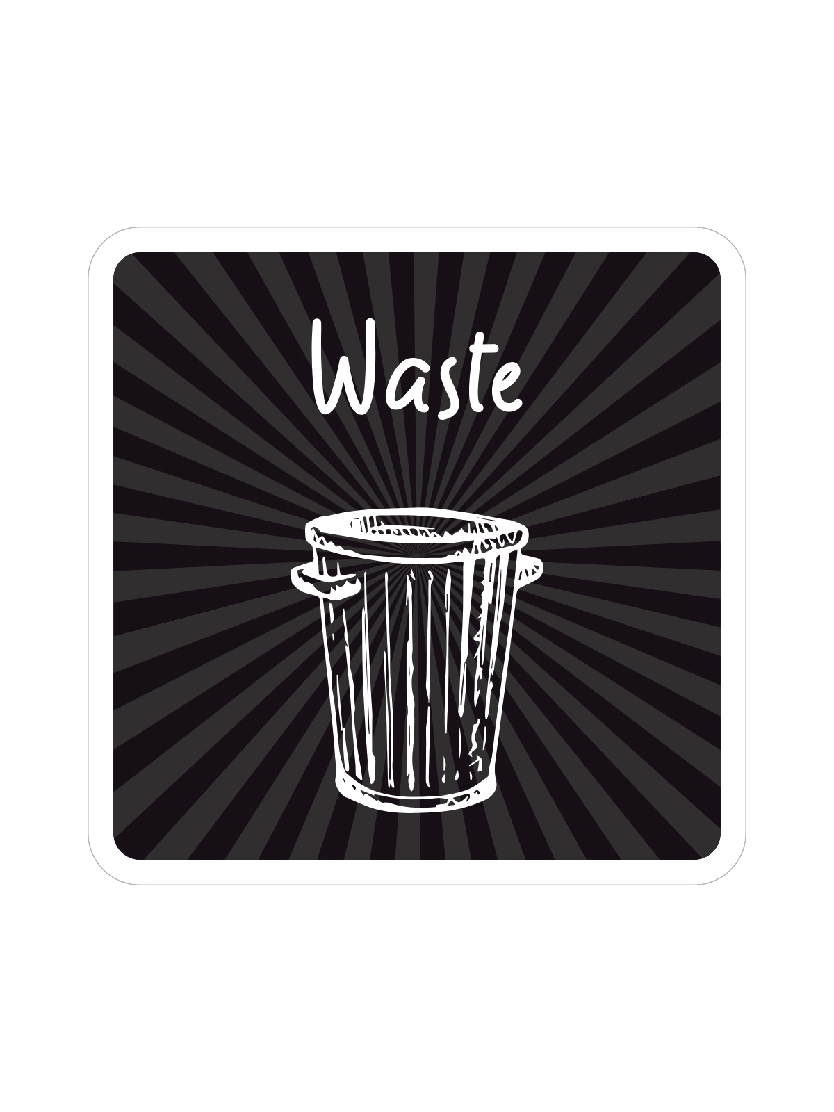 MOSAIC – Label – Waste – Black