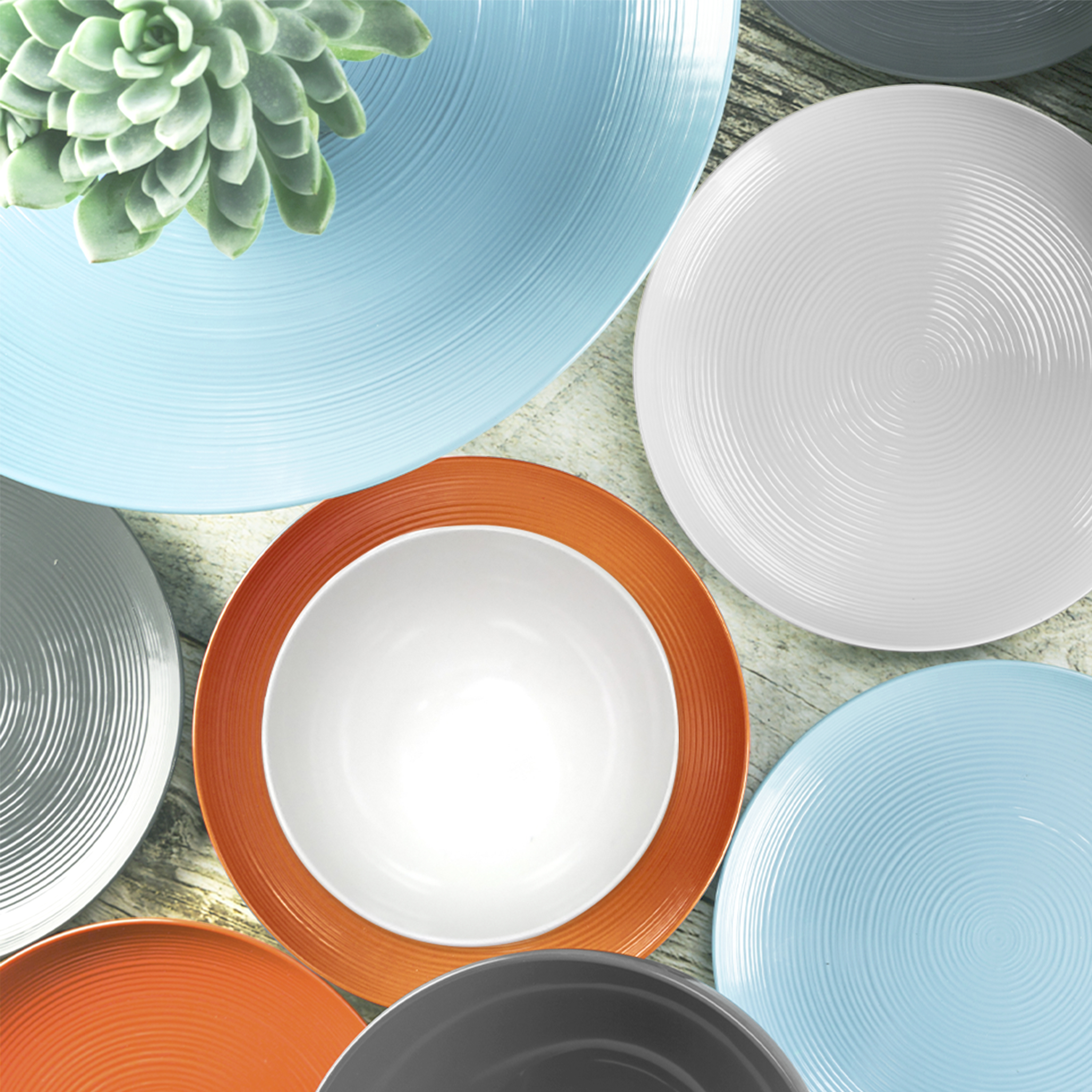 American Conventional Plate & Bowl Sets, White, 12-piece set slideshow image 10 American Conventional Plate & Bowl Sets, White, 12-piece set slideshow image 10
